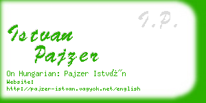 istvan pajzer business card